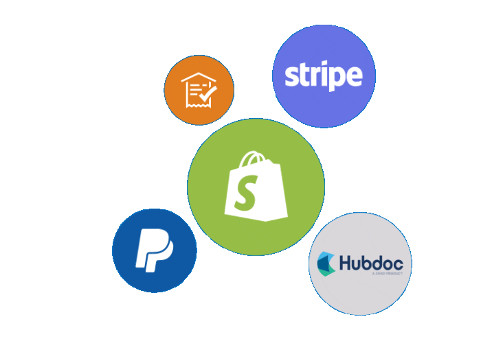rotating gif of apps that connect to Xero
