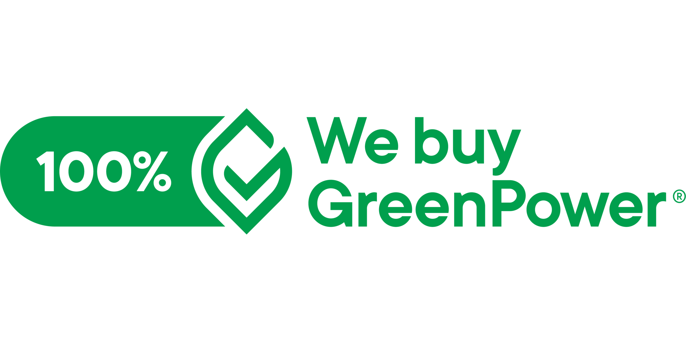 '100% we buy Greenpower' logo